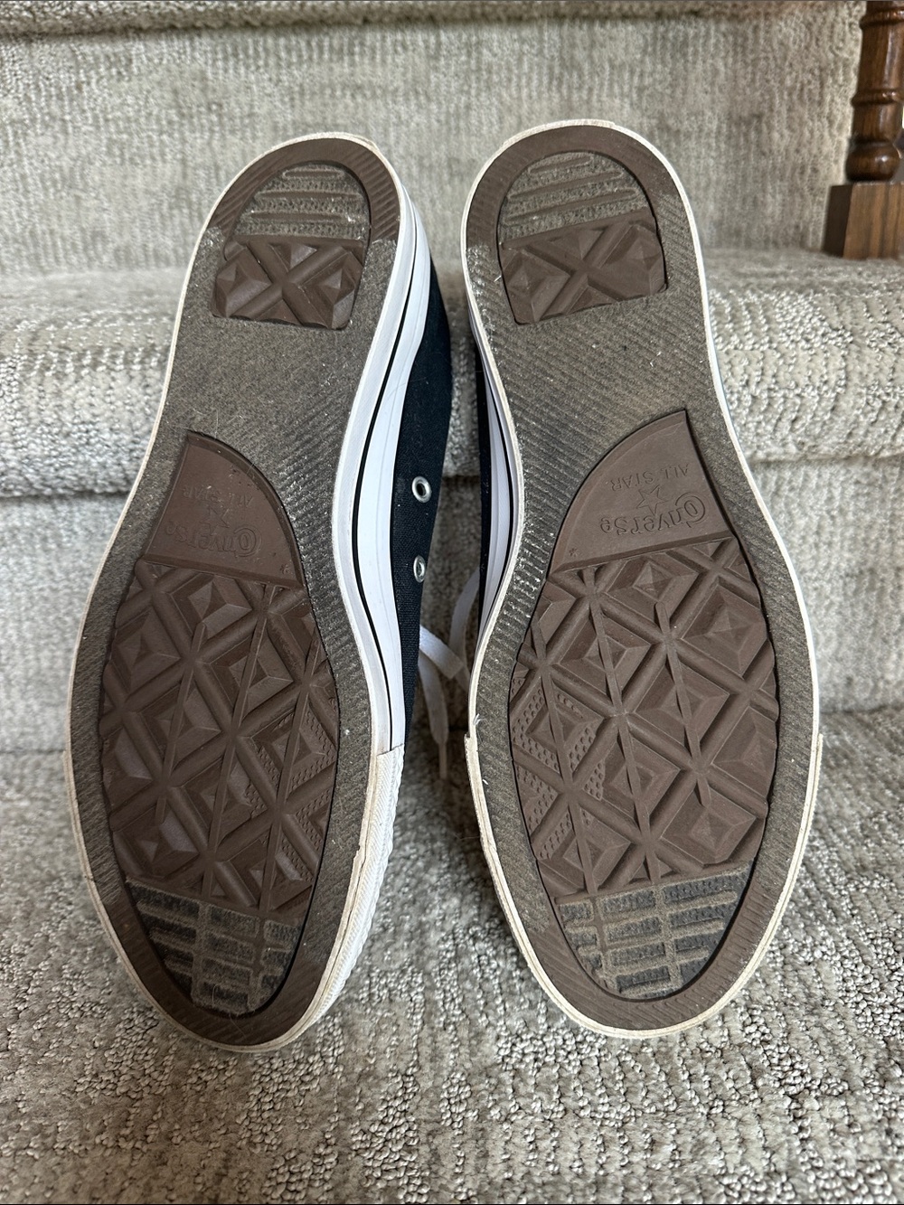 Converse Black and White Low-Top Canvas Sneakers - Picture 3 of 5